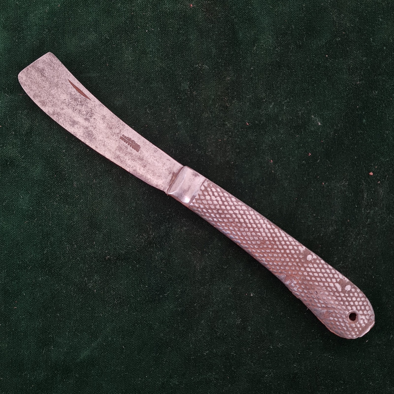 Vintage antique all steel Sheffield knife stamped working folding knife 9 Vintage antique all steel Sheffield knife stamped working folding knife 9