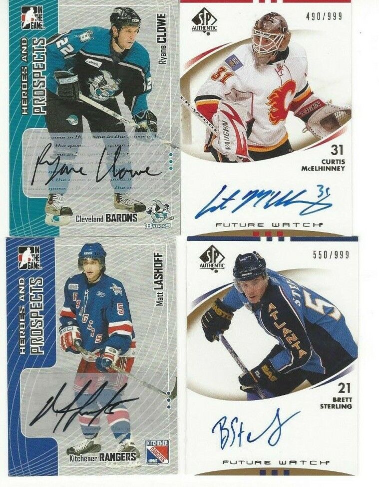 2005-06 ITG Heroes and Prospects Autographs #ARC Ryane Clowe Cleveland Barons