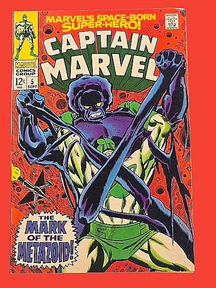 Captain Marvel #5 1968 Marvel Comics 1st Metazoid Arnold Drake Don Heck