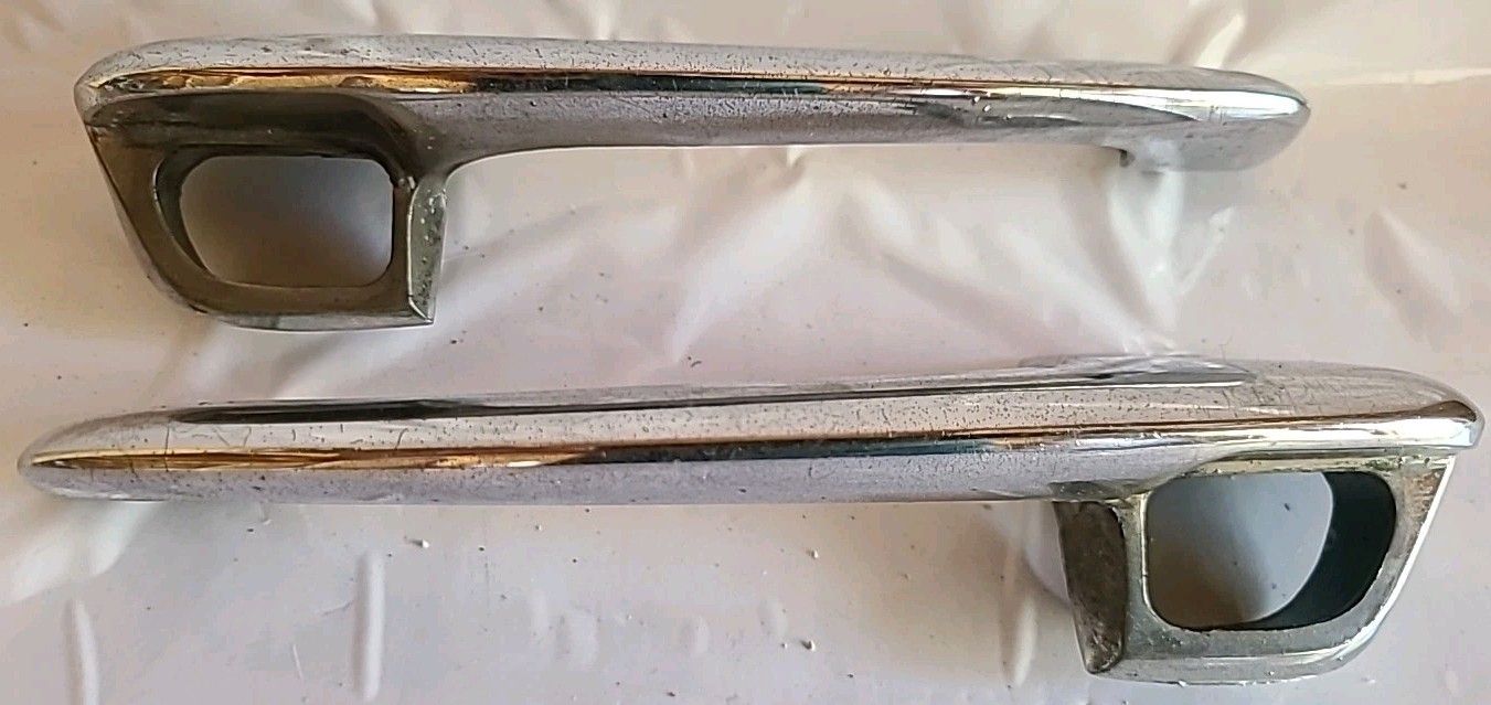 1952–1956 Ford Exterior Door Handle Chrome Pair L&R OEM No Hardware