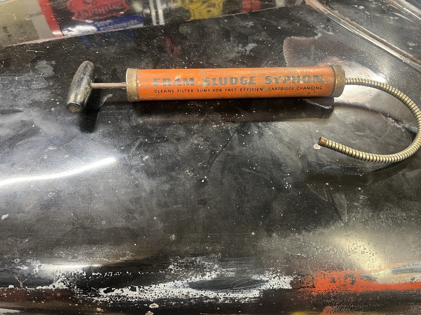 Vintage / Antique Fram Sludge Siphon. Antique Rare Tool Vintage / Antique Fram Sludge Siphon. Antique Rare Tool