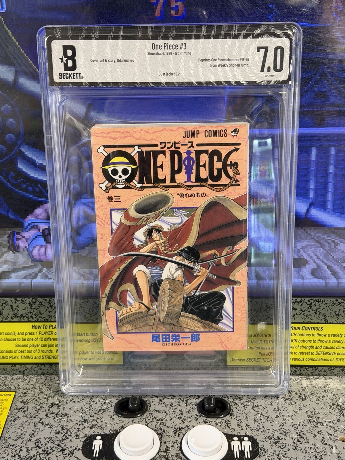 2002 One Piece Vol. 3 1st Printing Japanese Manga Shonen Jump BGS 7.0 Jacket 9.2 2002 One Piece Vol. 3 1st Printing Japanese Manga Shonen Jump BGS 7.0 Jacket 9.2