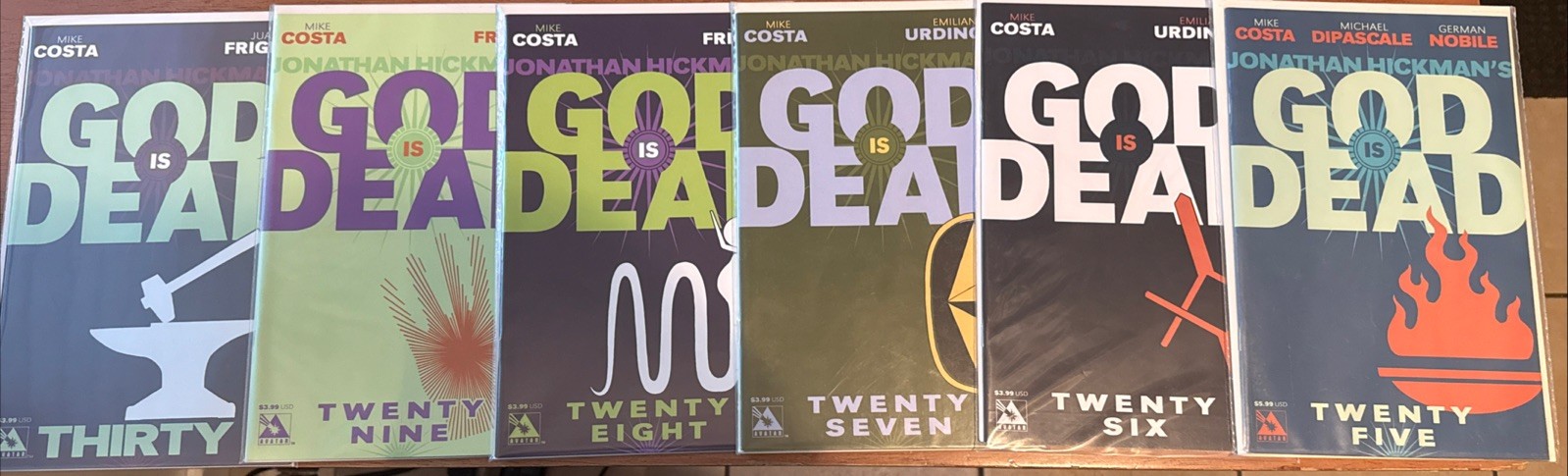 God Is Dead (2013, Avatar Press) #25-36 Bagged & Boarded NearMint Variant Covers God Is Dead (2013, Avatar Press) #25-36 Bagged & Boarded NearMint Variant Covers
