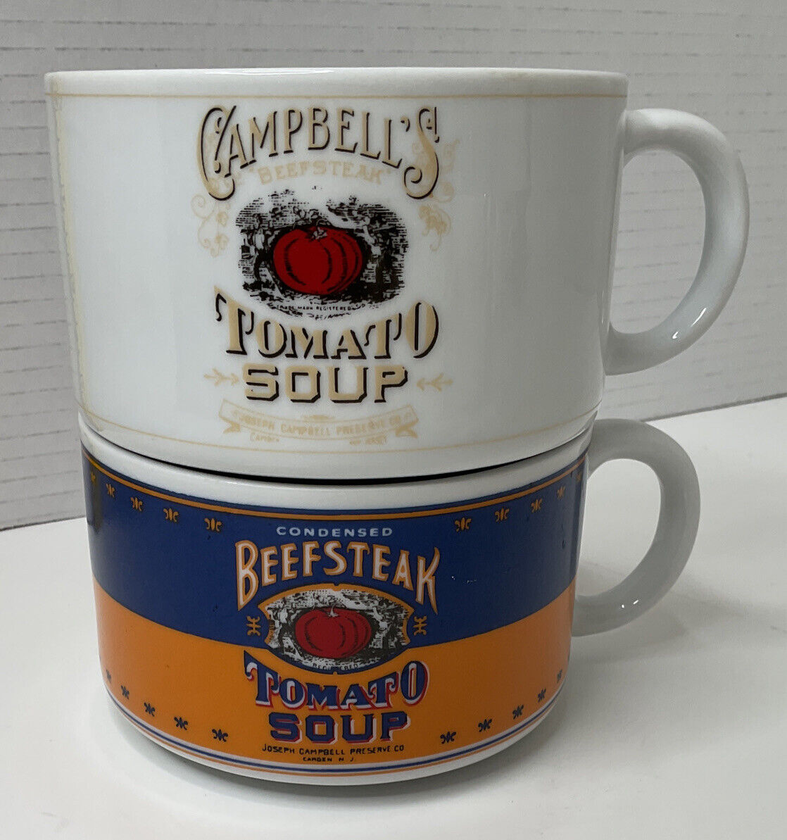 Vintage Campbell's Tomato Soup Cups 1994 Porcelain Mug Bowl by Westwood Lot of 2
