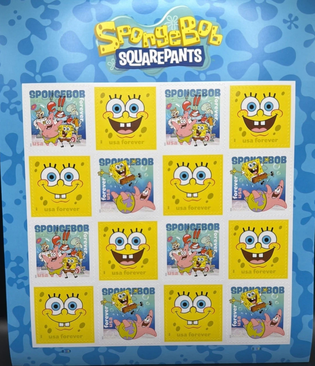 2025 USPS SpongeBob SquarePants Forever Stamp -MNH- 5 Sheets /80 pcs total 2025 USPS SpongeBob SquarePants Forever Stamp -MNH- 5 Sheets /80 pcs total