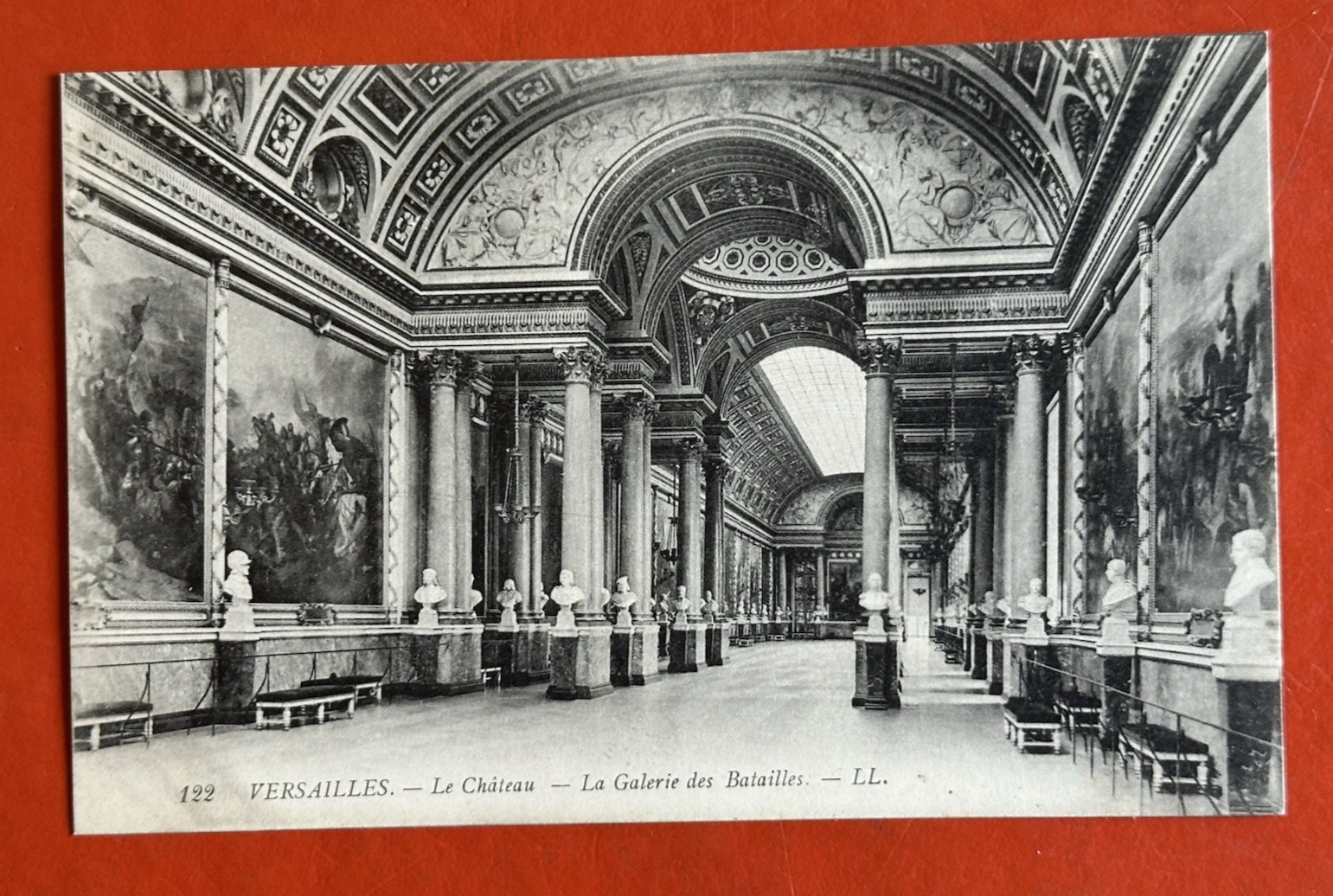 1909 VERSAILLES FRANCE Antique Postcard~ LA GALERIE DES BATAILLES 1909 VERSAILLES FRANCE Antique Postcard~ LA GALERIE DES BATAILLES