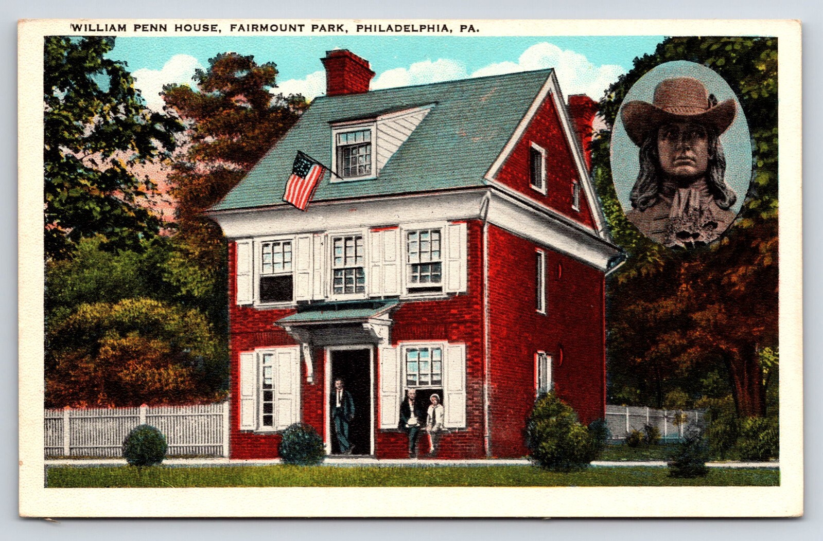 Postcard William Penn House, Fairmount Park, Philadelphia, PA Exterior View Postcard William Penn House, Fairmount Park, Philadelphia, PA Exterior View