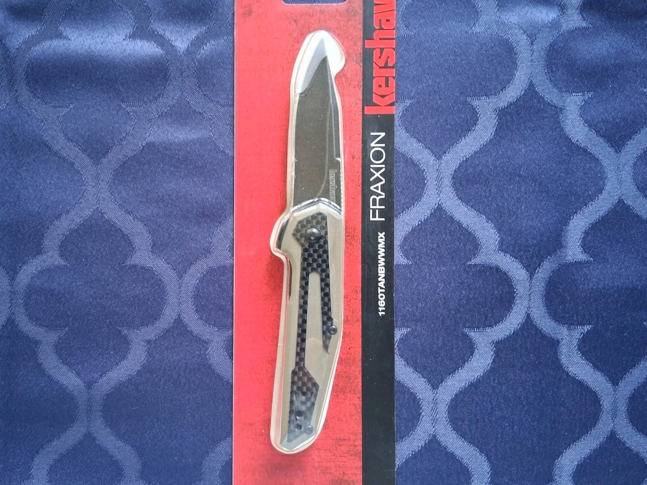 *NEW* 🔥 KERSHAW - Fraxion (1160TANBWW) Folding Knife w/Handle & 8Cr13MoV Blade 