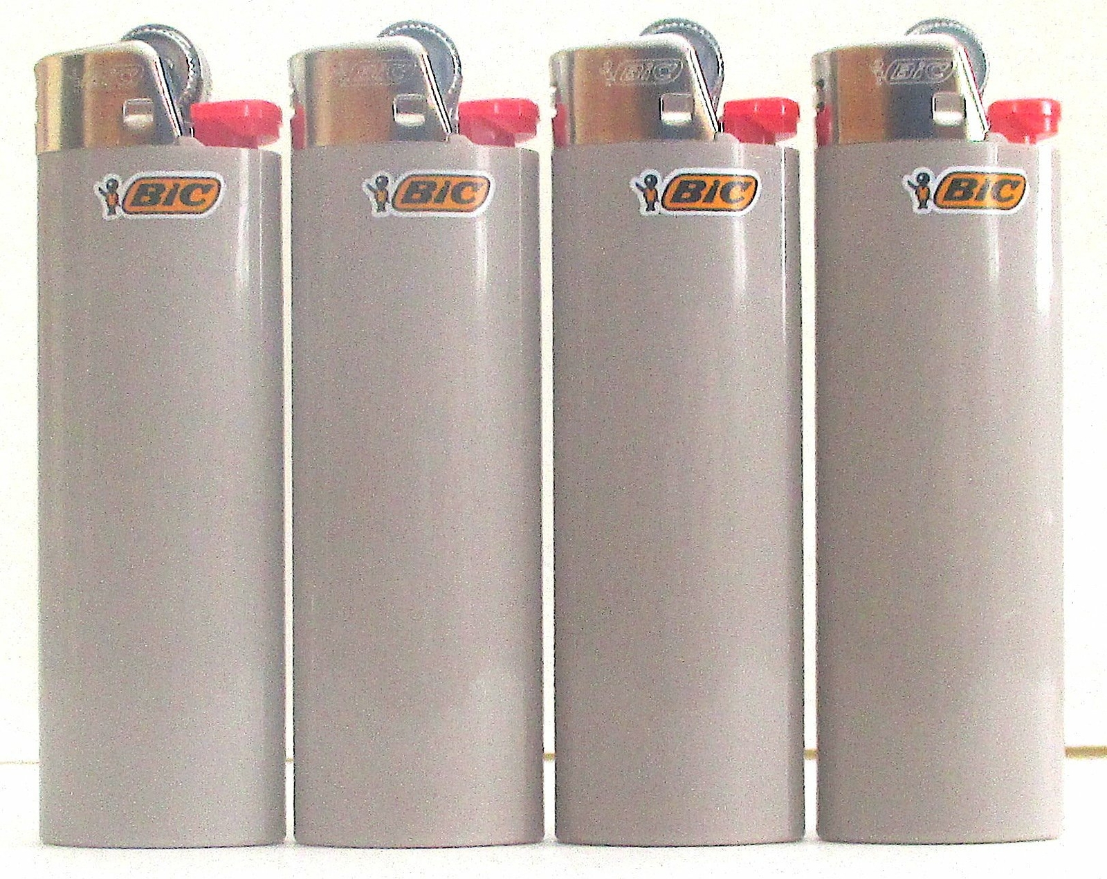 BIC Charcoal Grey Full Size Lighters New Lot of 4 BIC Charcoal Grey Full Size Lighters New Lot of 4