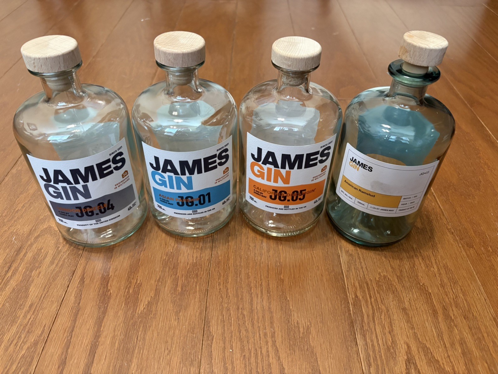 Top Gear / Grand Tour James May / James Gin Bottle Assortment Empty Top Gear / Grand Tour James May / James Gin Bottle Assortment Empty