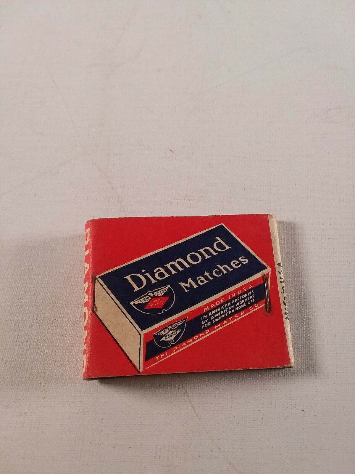 Vtg diamond matches matchbook made in the u.s.a