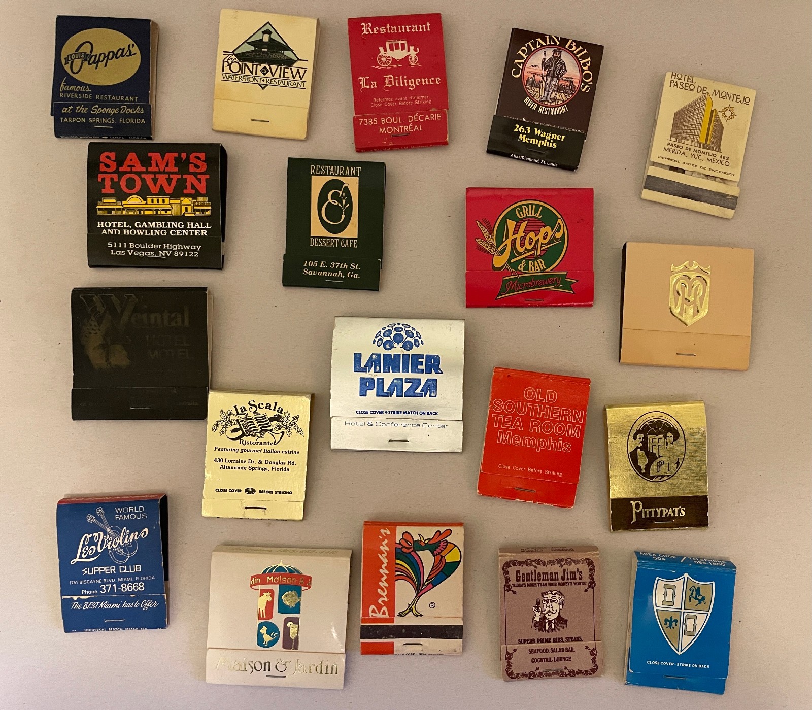 Matchbook and Box Collection Lot Of 66 Used Vintage With One Duplicate some HTF