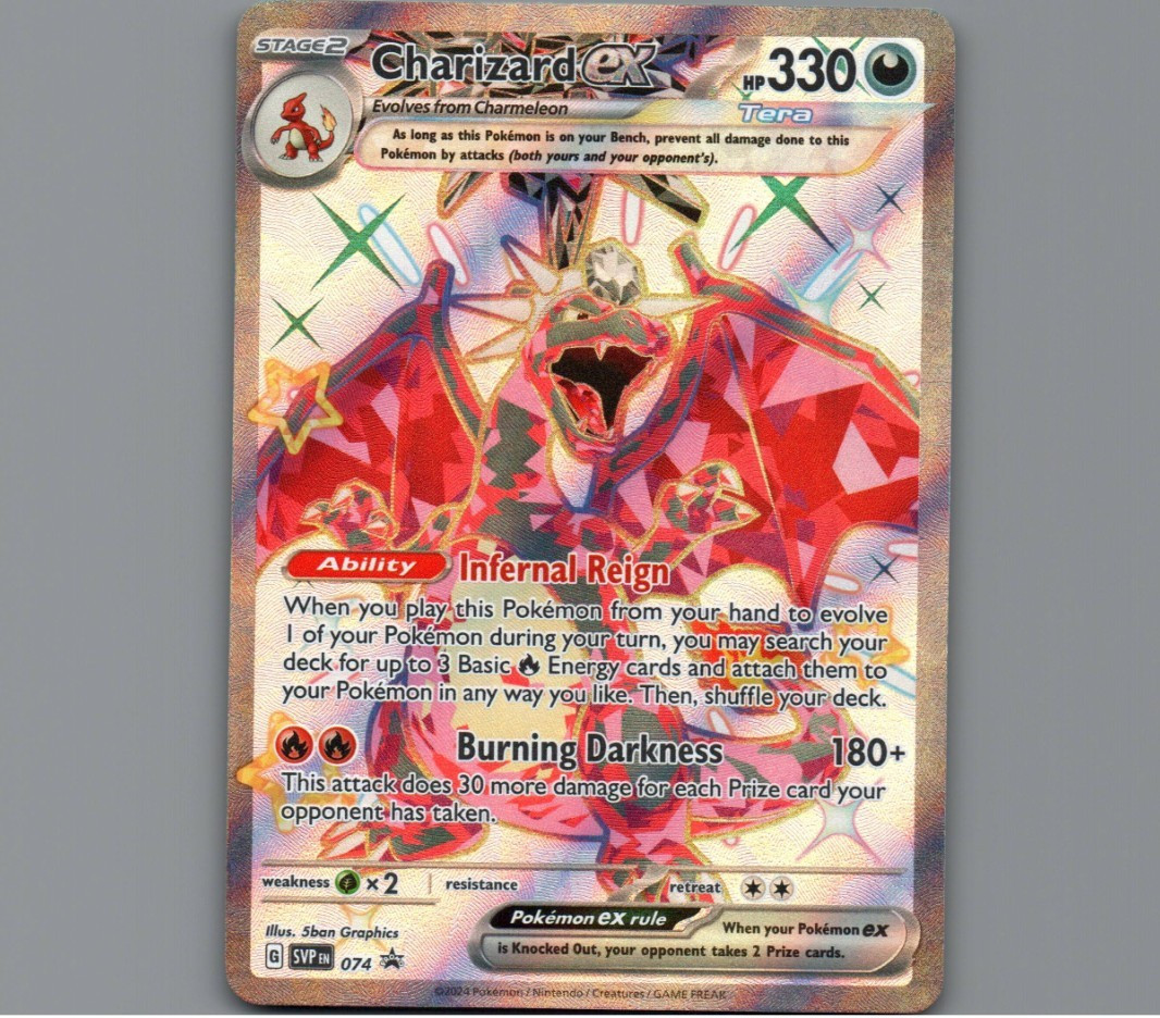 Pokemon TCG: Charizard ex 074 Scarlet & Violet Promo Full Art