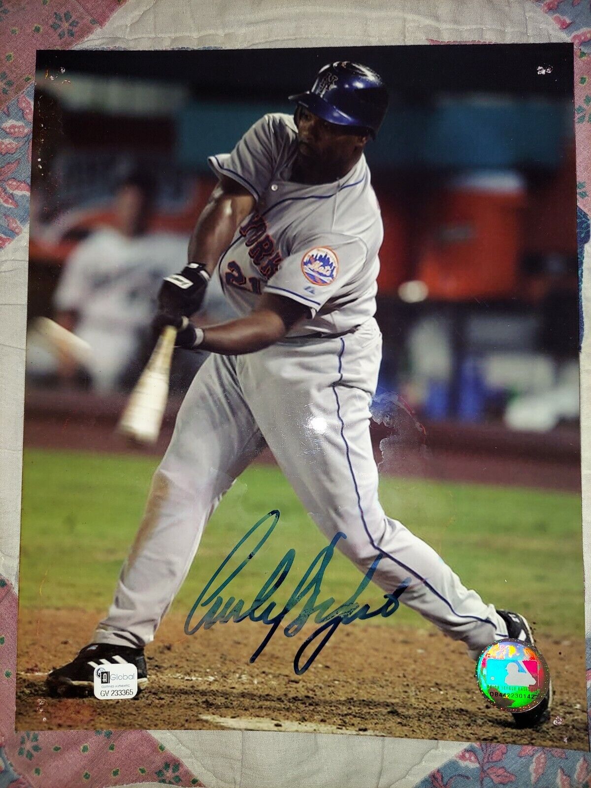 Carlos Delgado Signed Autograph 8x10 Photo New York Mets