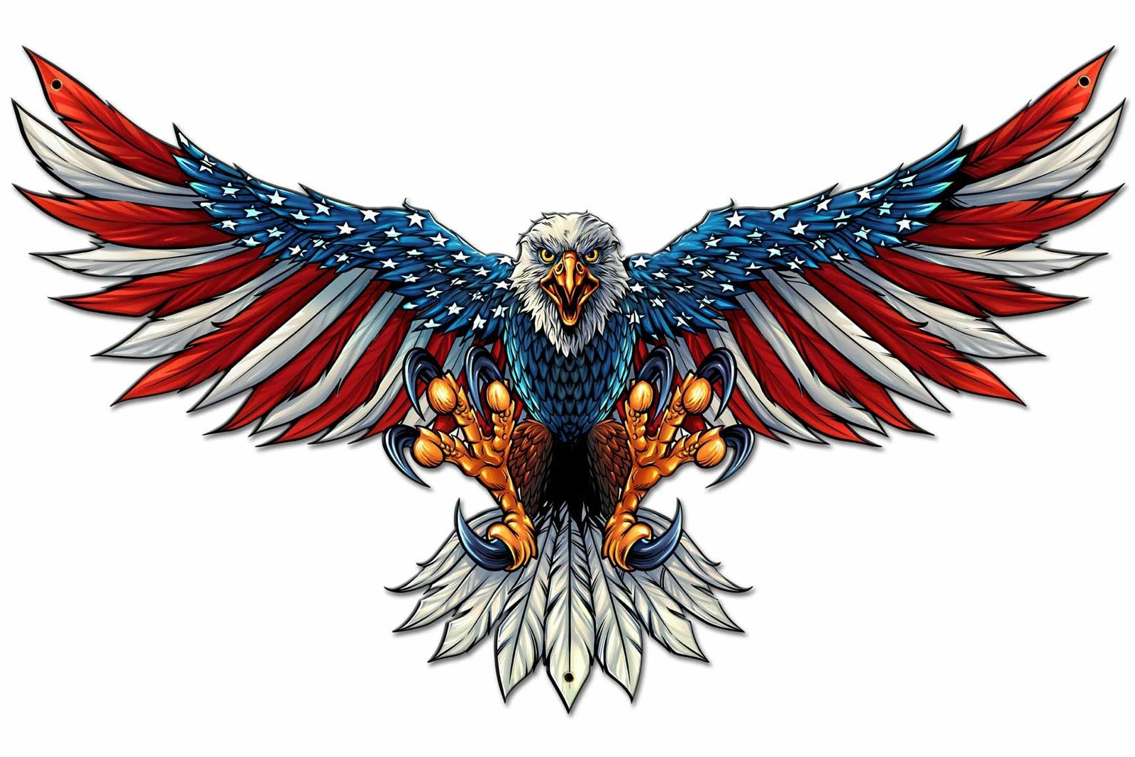 AMERICAN BALD EAGLE US FLAG WINGS 29 AMERICAN BALD EAGLE US FLAG WINGS 29
