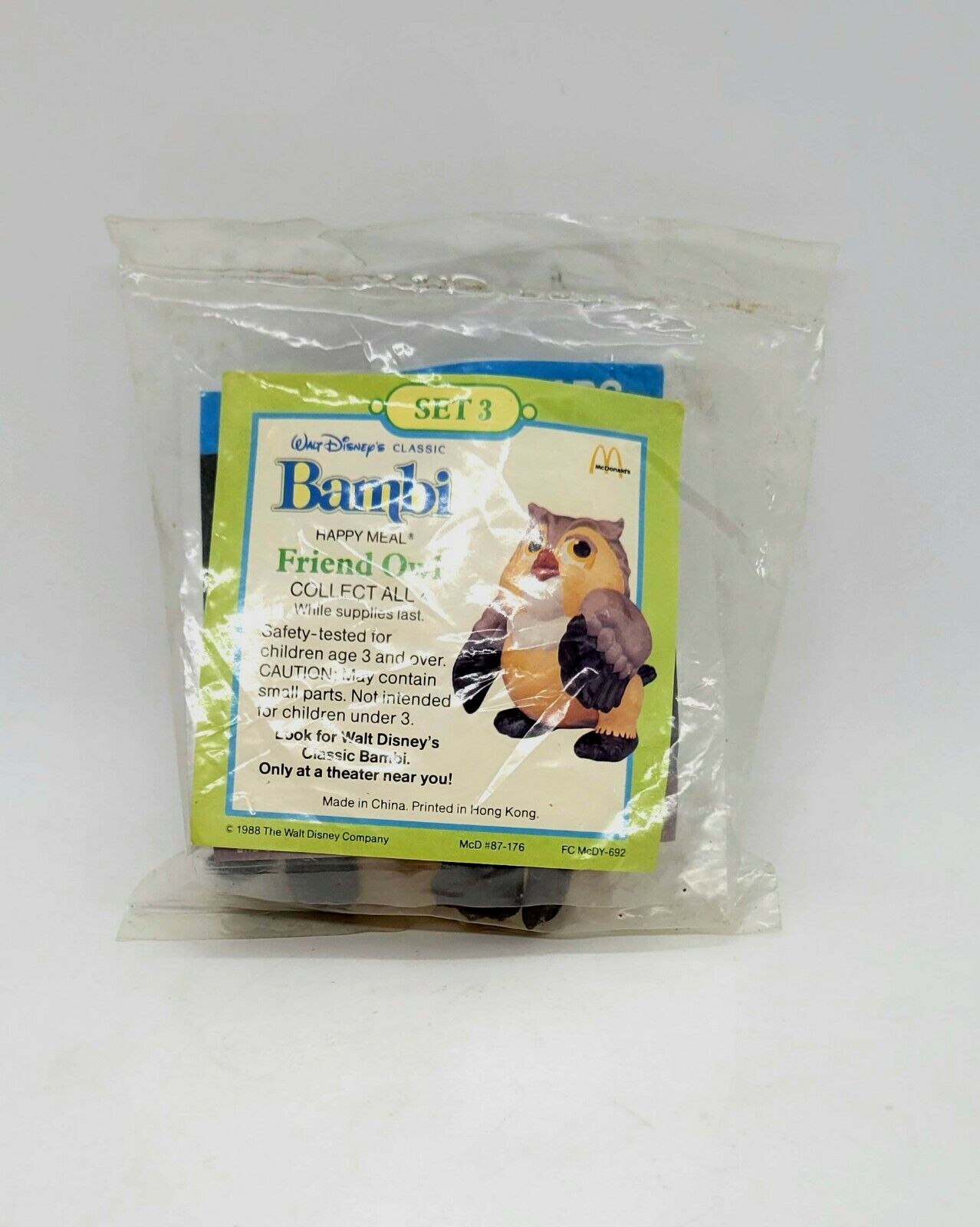 McDonald\'s Happy Meal Toy: 1988 Bambi - Friend Owl