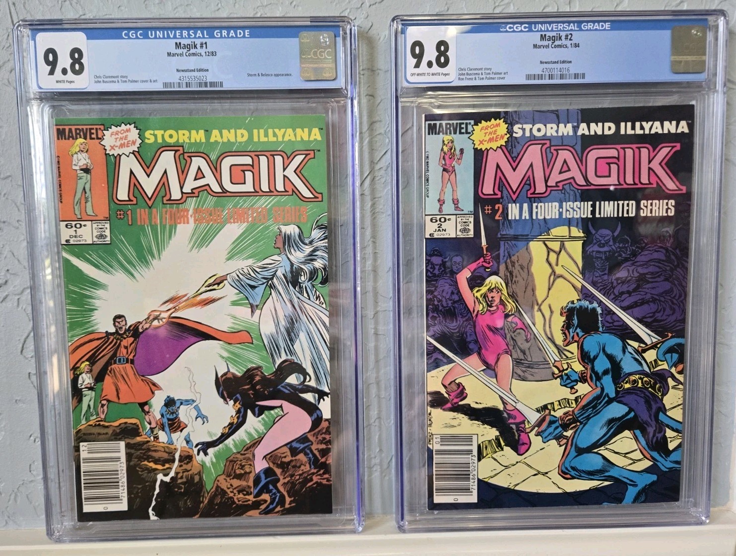 MAGIK #1 and #2 (1983). CGC 9.8 NM/M Limited Series NEWSSTAND 2-Book Lot MAGIK #1 and #2 (1983). CGC 9.8 NM/M Limited Series NEWSSTAND 2-Book Lot