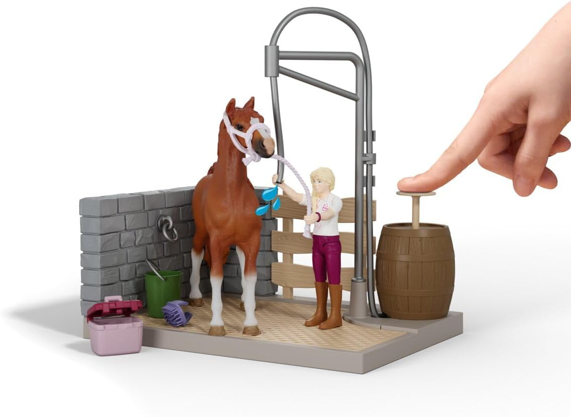 Schleich Horse Club - 26Pc Sofia'S Horse Wash Playset - Kids 5+ | 42792