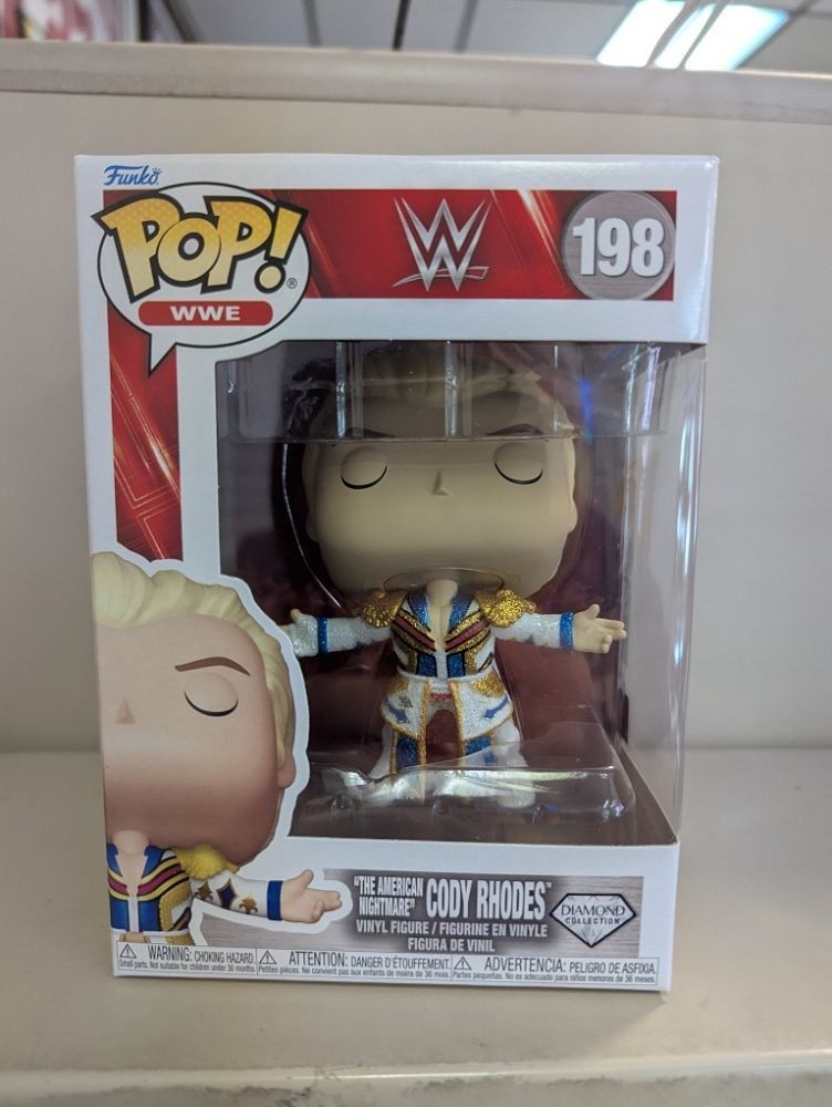 Funko Pop The American Nightmare : Cody Rhodes #198 Diamond Glitter