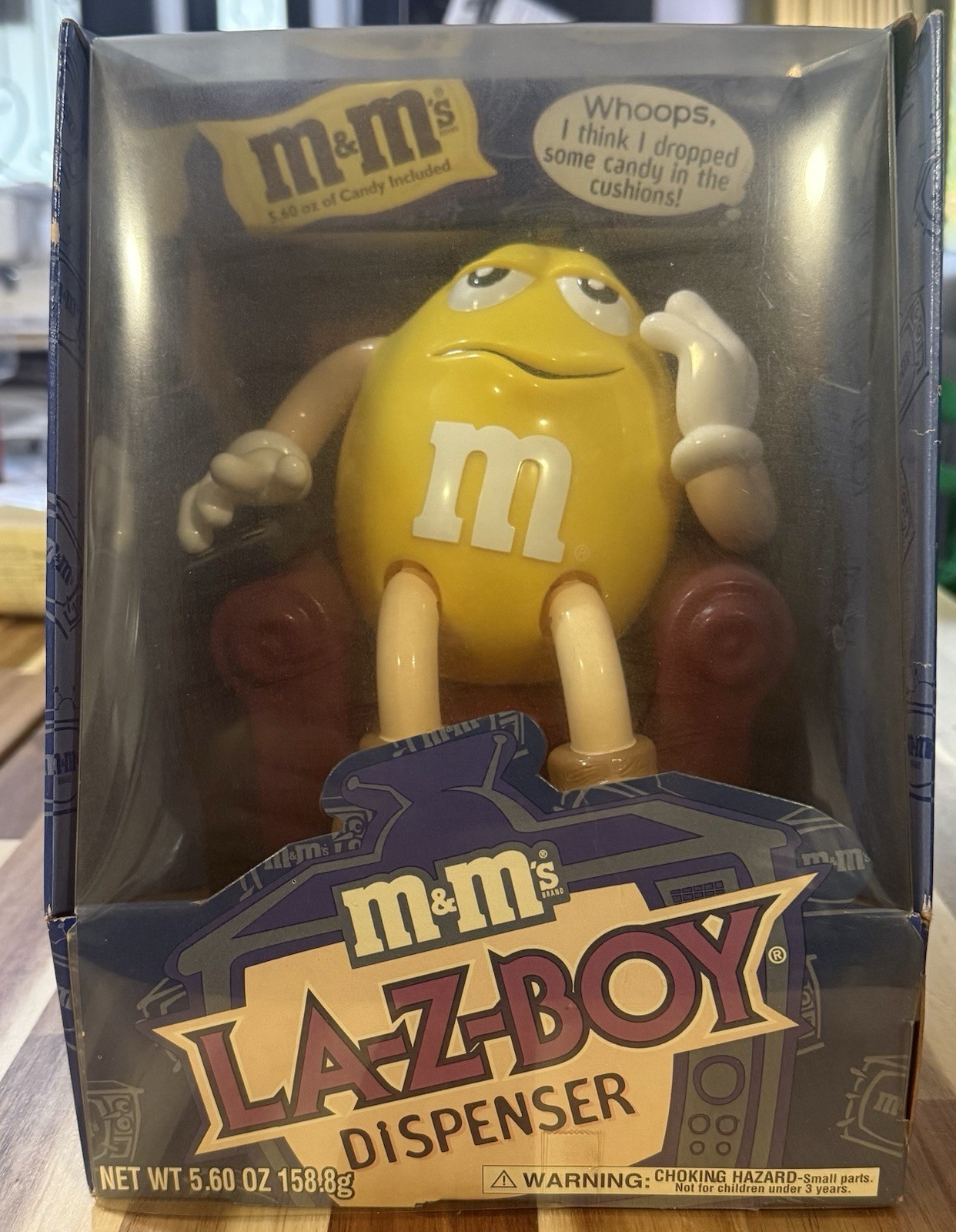 Vintage M&M\'s Yellow Lazy Boy Recliner Candy Dispenser 1999 Vintage M&M\'s Yellow Lazy Boy Recliner Candy Dispenser 1999