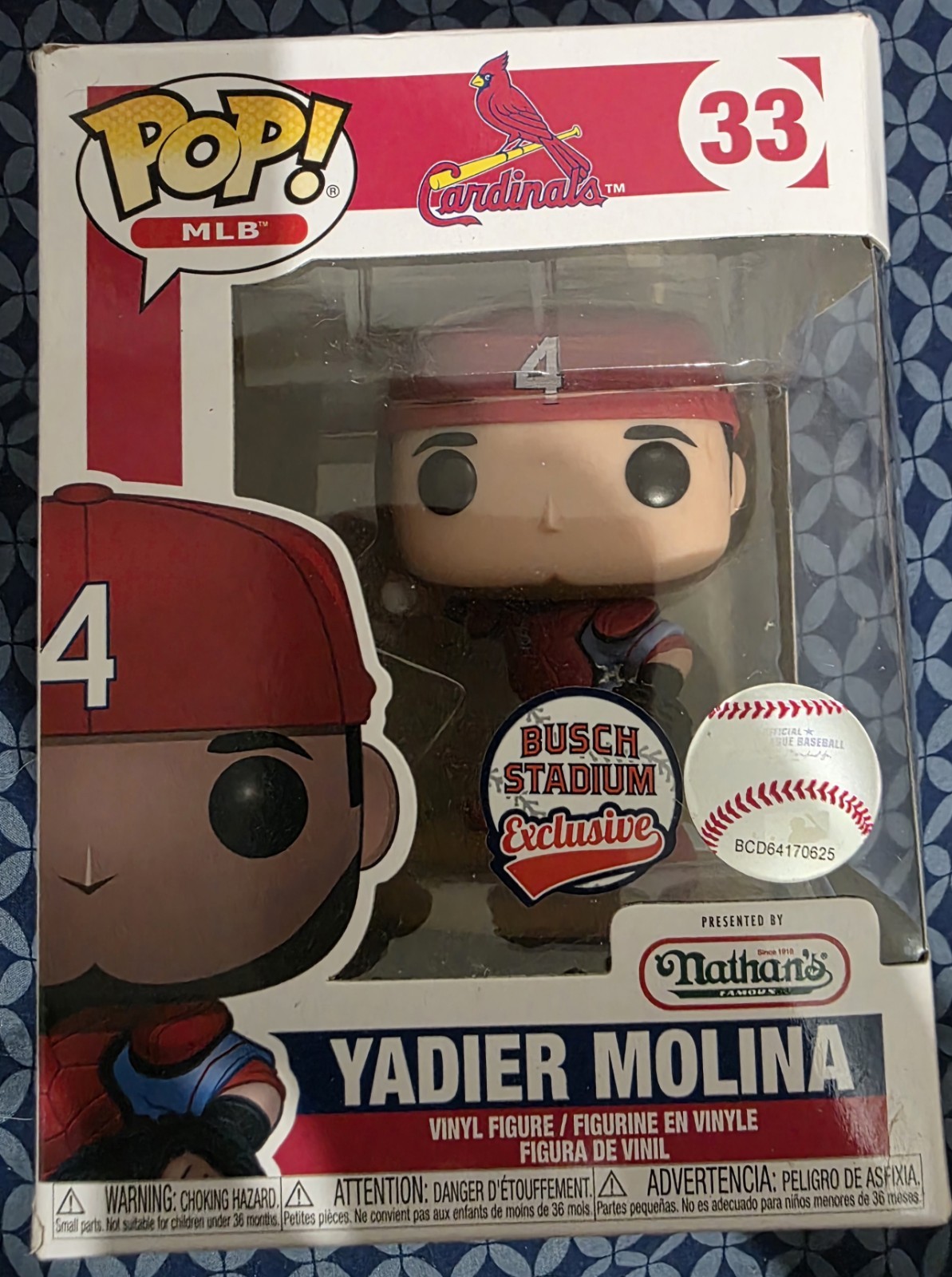 Funko Pop Vinyl: Yadier Molina - LLC (Stlo) St. Louis Cardinals (Exclusive) #33 Funko Pop Vinyl: Yadier Molina - LLC (Stlo) St. Louis Cardinals (Exclusive) #33