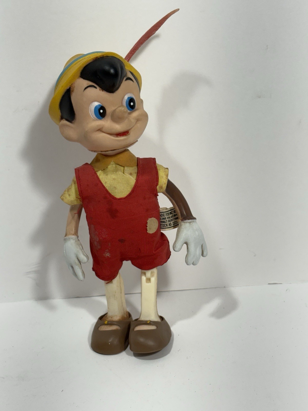 Walt Disney Productions Pinocchio Doll 1970’s Stock No. 0223-3005 Rare Vintage Walt Disney Productions Pinocchio Doll 1970’s Stock No. 0223-3005 Rare Vintage