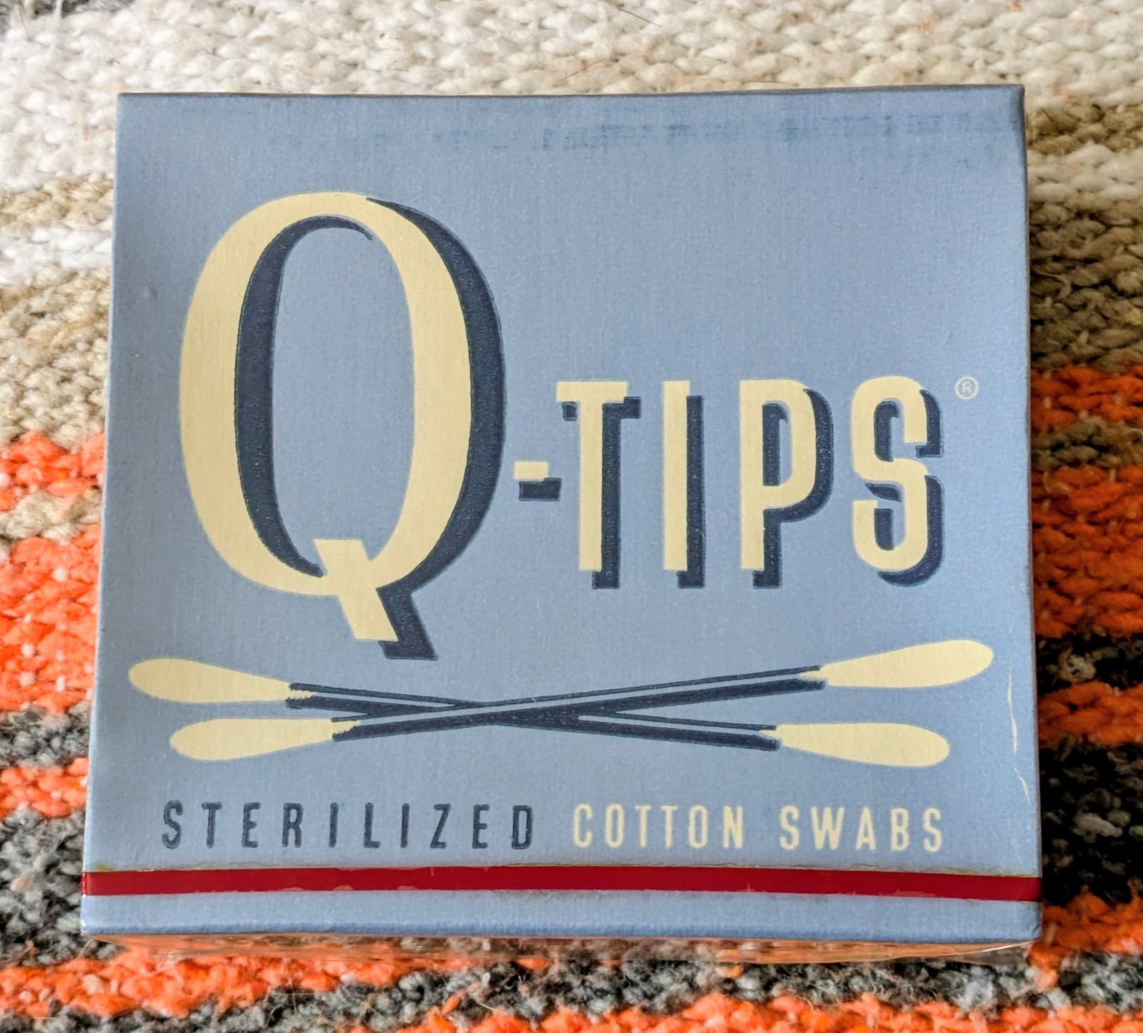 Vintage 1950’s Q-Tips 90 Pack Sterilized Cotton Swabs Box Q-tips SEALED Rare Vintage 1950’s Q-Tips 90 Pack Sterilized Cotton Swabs Box Q-tips SEALED Rare
