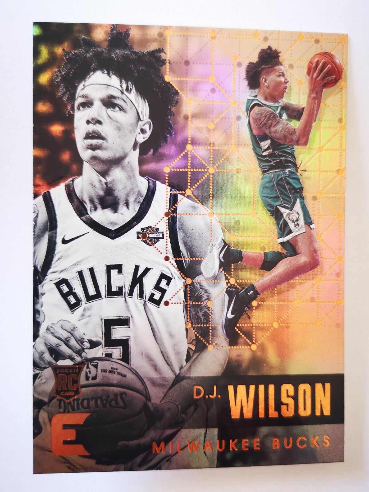 2017-18 Panini Essentials N35 Card NBA Milwaukee Bucks RC #43 D.J. Wilson