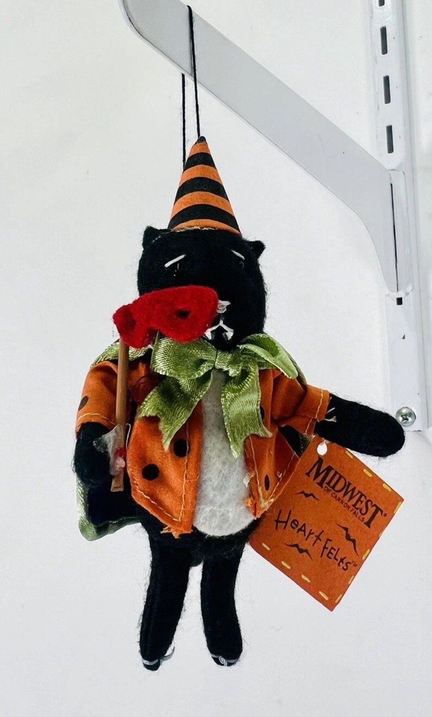 VTG Heartfelts Midwest Cannon Falls Halloween Series Cat Ornament Figurine NEW VTG Heartfelts Midwest Cannon Falls Halloween Series Cat Ornament Figurine NEW
