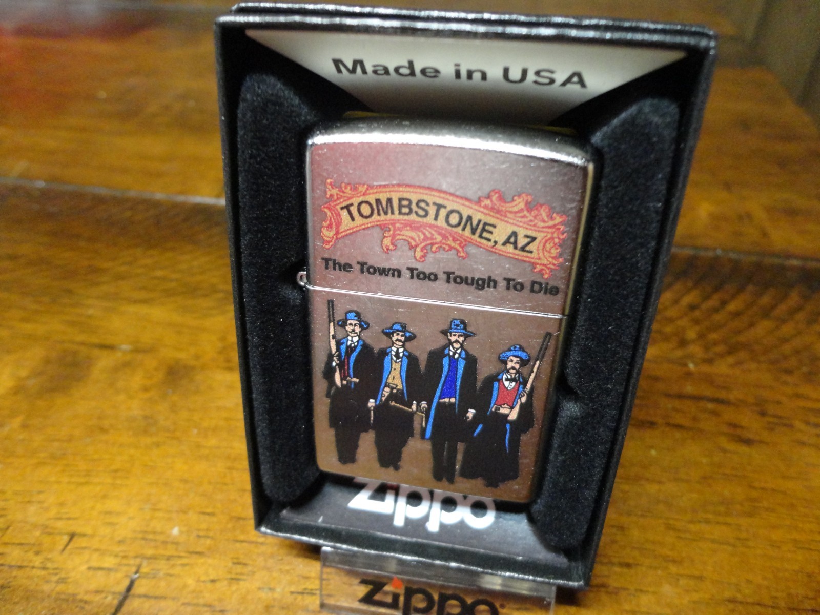 TOMBSTONE AZ ARIZONA THE TOWN TOO TOUGH TO DIE ZIPPO LIGHTER MINT IN BOX