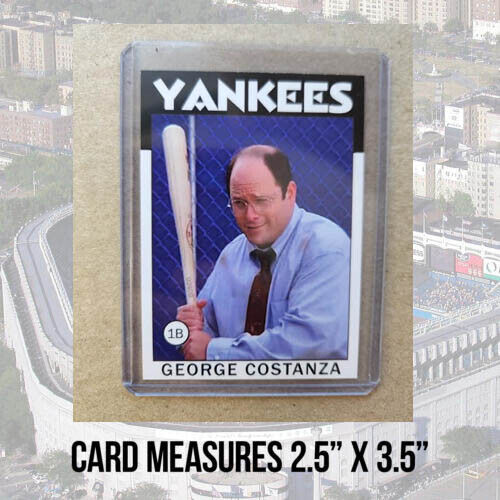 Seinfeld George Costanza 1986 Retro Style Baseball Card New York Parody Art ACEO