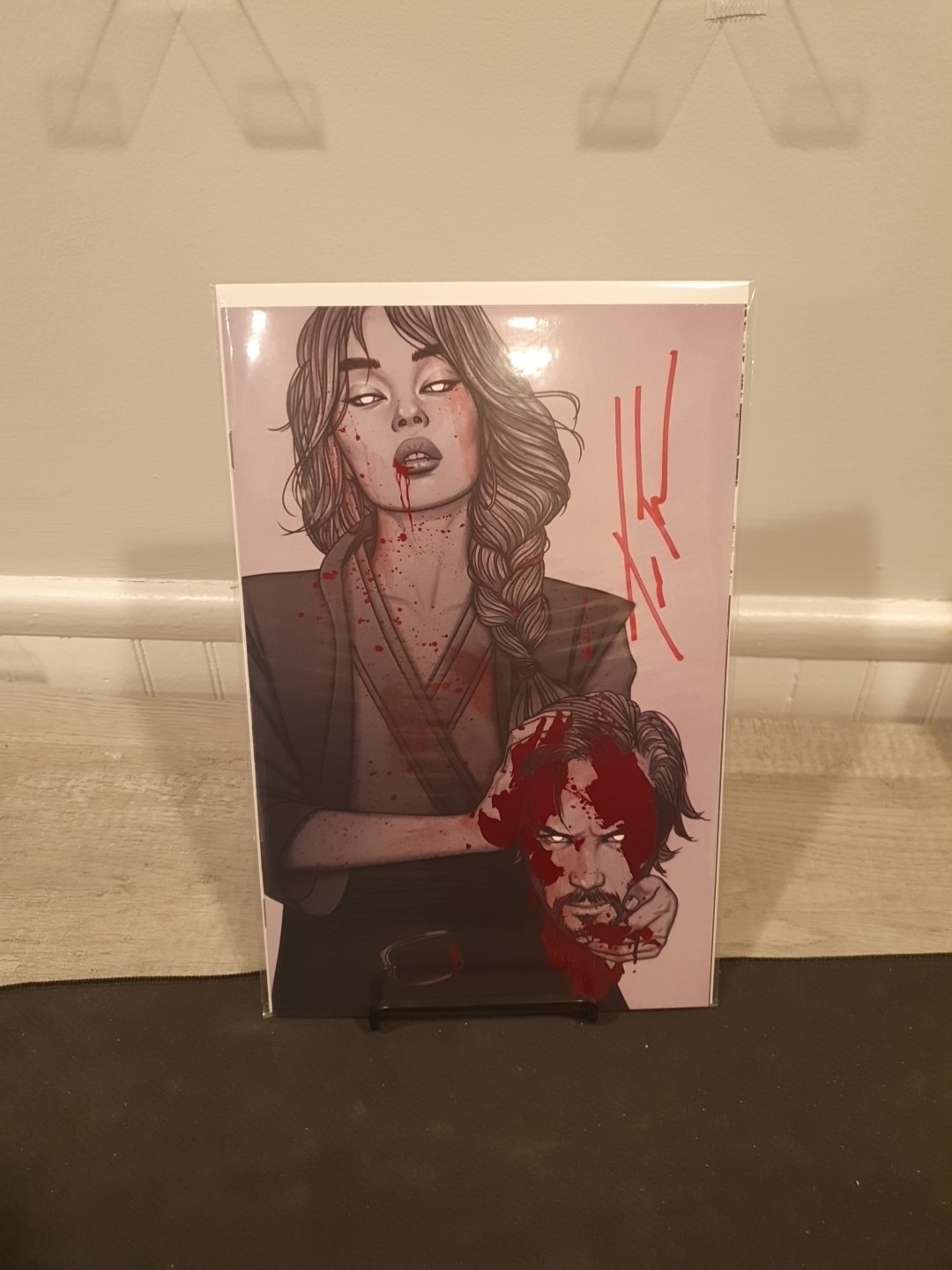 π₯ BRZRKR: THE BLEEDING TIDE #1 π₯ NYCC β25 FRISON SIGNED SPOT FOIL VIRGIN β‘ π₯ BRZRKR: THE BLEEDING TIDE #1 π₯ NYCC β25 FRISON SIGNED SPOT FOIL VIRGIN β‘