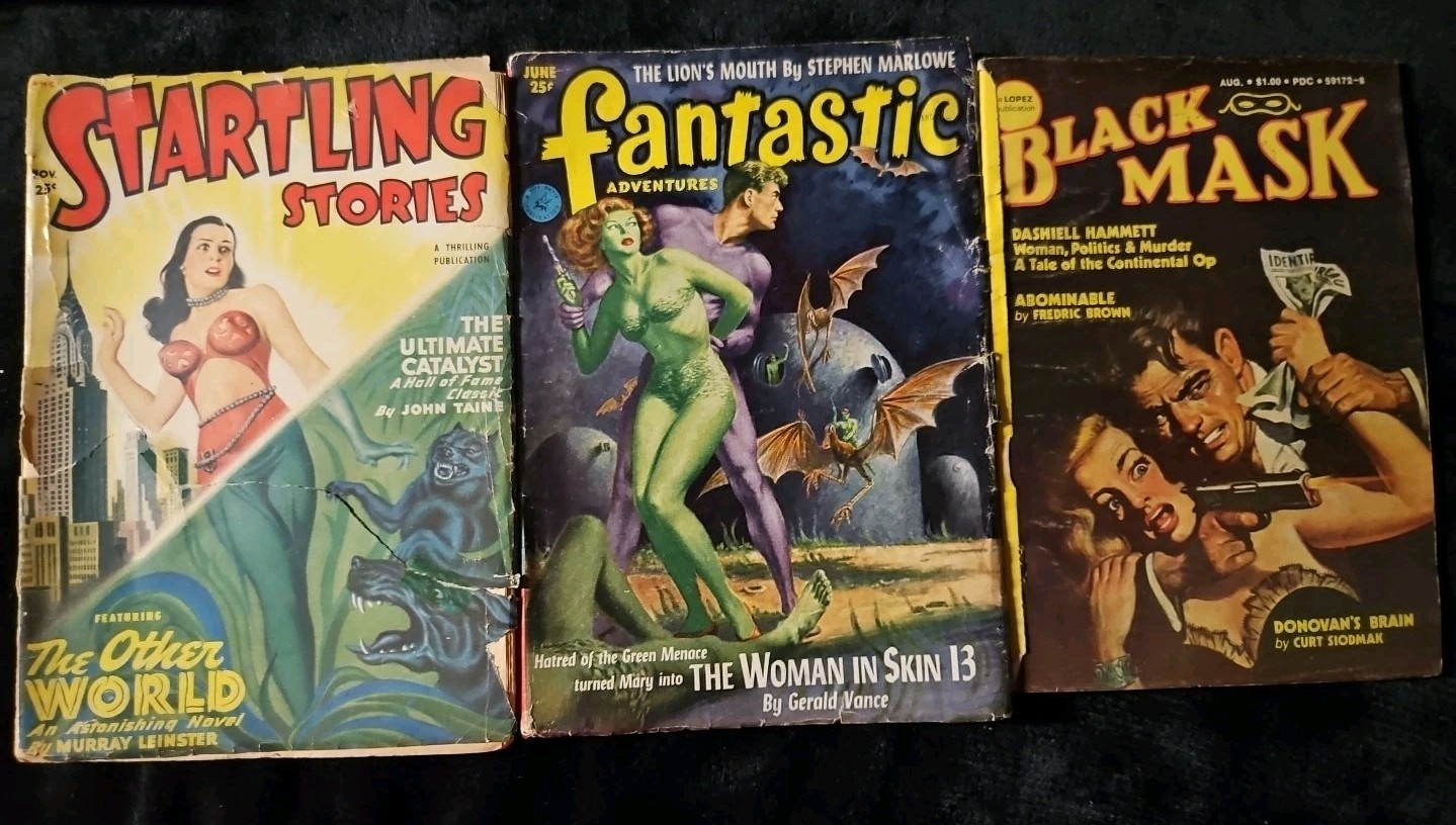 Startling Stories, Fantastic Adventures?, Black Mask , Pulp Magazines
