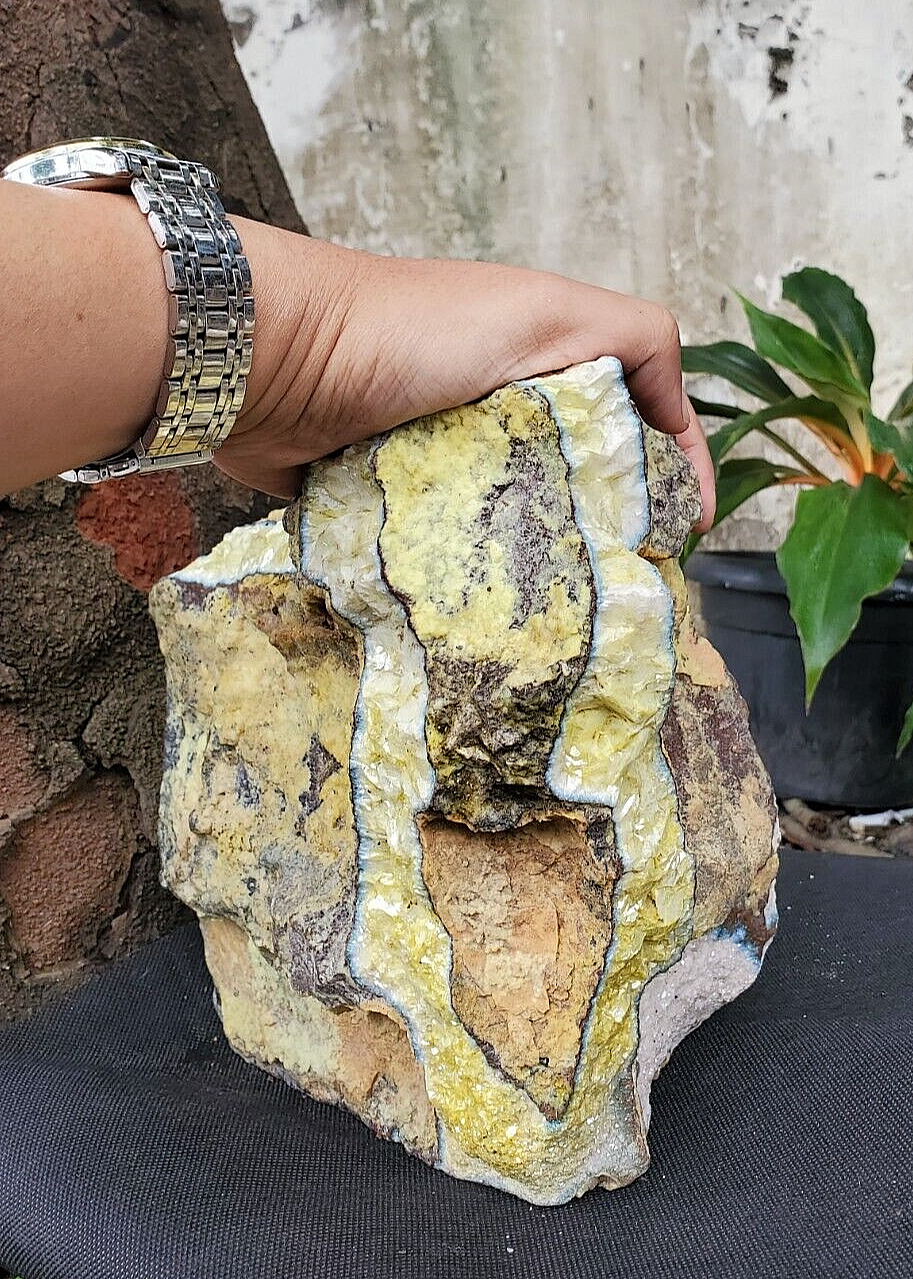 7kg Extra Giant New Discovery Sumatra Dumortierite Rough Blue and Yellow