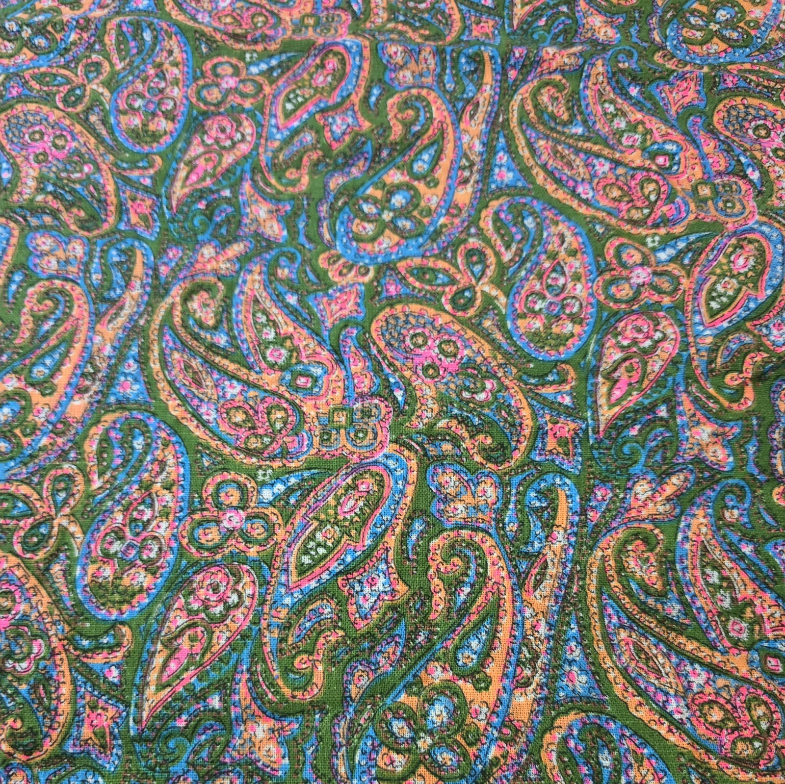 Vintage 60s 70s Paisley Fabric 5 yrds x 43 Vintage 60s 70s Paisley Fabric 5 yrds x 43