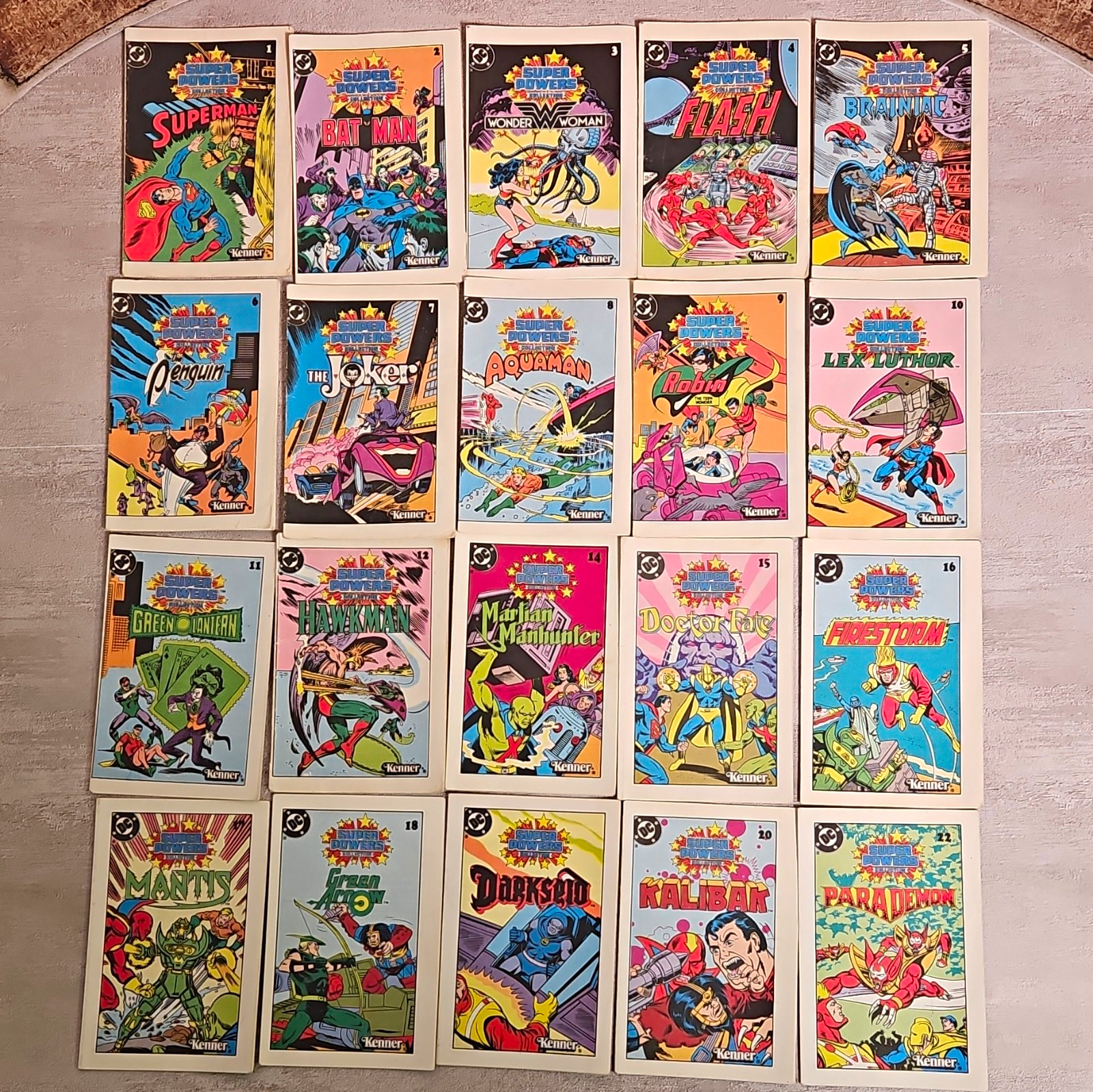 Vintage 1984 Kenner DC Super Powers Mini Comics Lot of 20 Superman Batman Joker