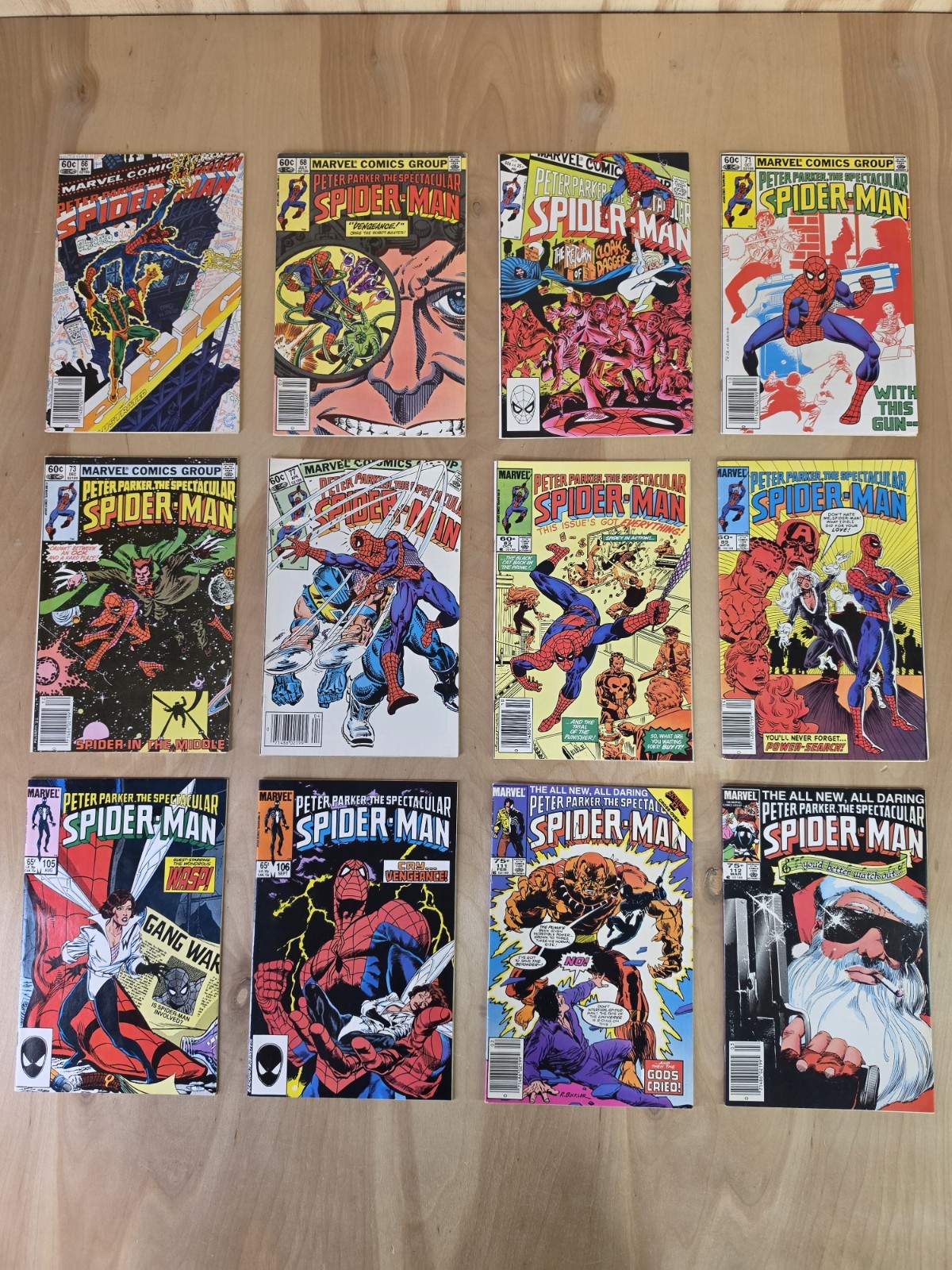 Spectacular Spider-Man Lot 66,68,69,71,73,77,83,89,105,106,111,112
