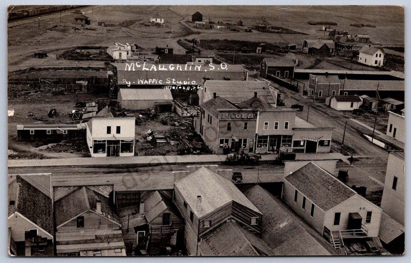K41/ McLaughlin South Dakota Postcard RPPC c1910 Pages Store Homes 288 K41/ McLaughlin South Dakota Postcard RPPC c1910 Pages Store Homes 288
