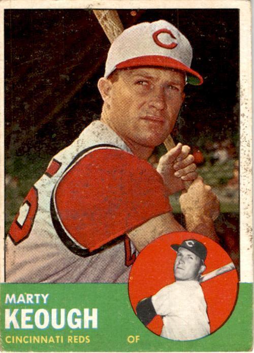 1963 Topps #21 Marty Keough Cincinnati Reds Vintage Original