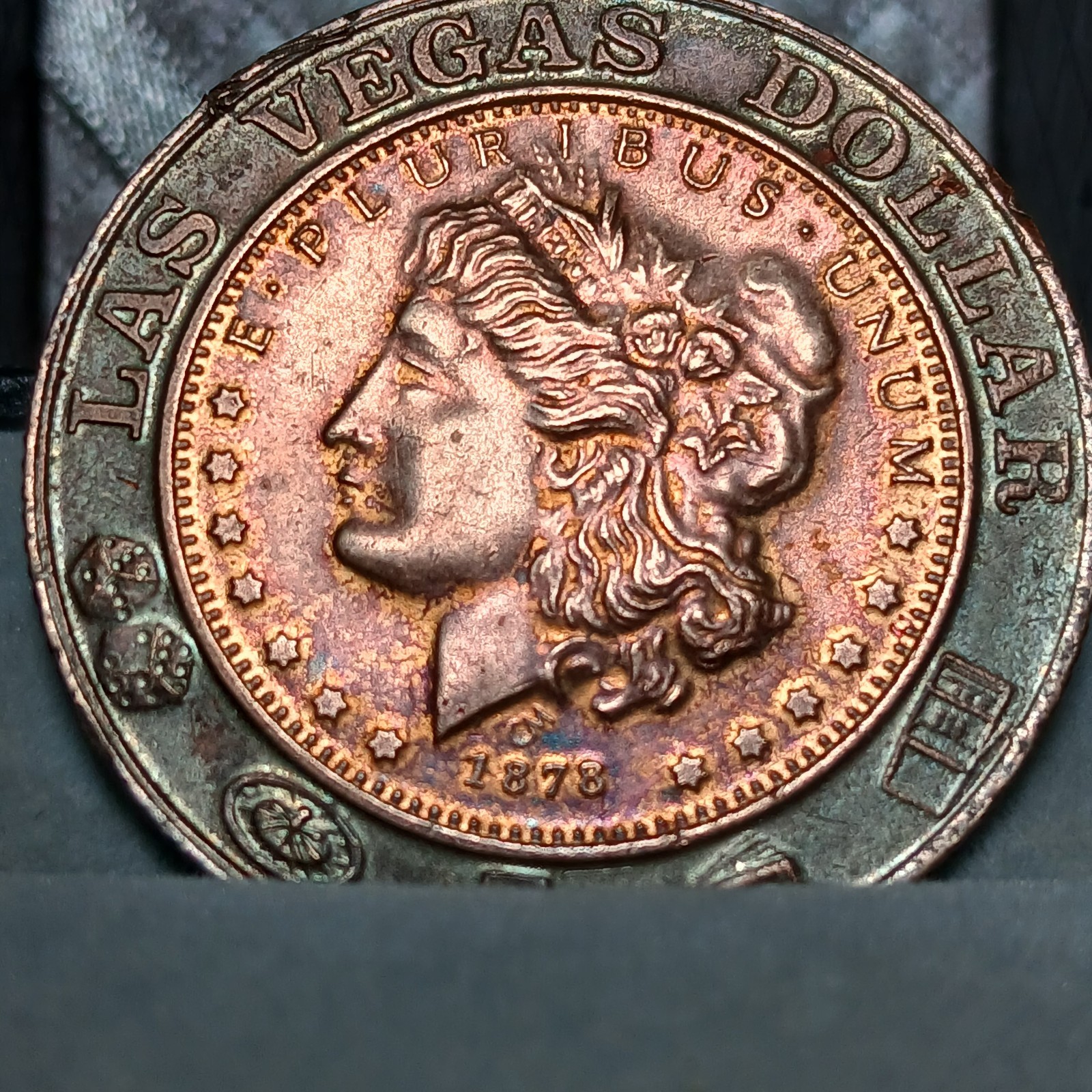 Vintage 1878 Las Vegas Dollar Token Copper Profile By C&J Creations 