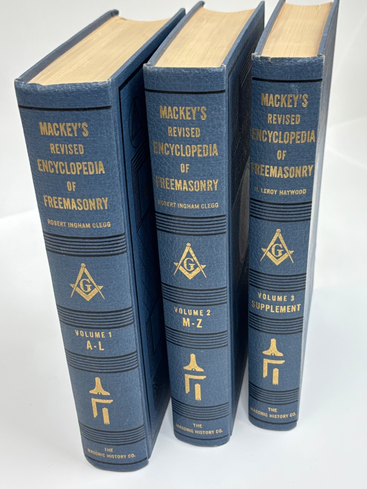 Mackey's Revised Encyclopedia Of Freemasonry 3 Volume Set 7th Printing 1956