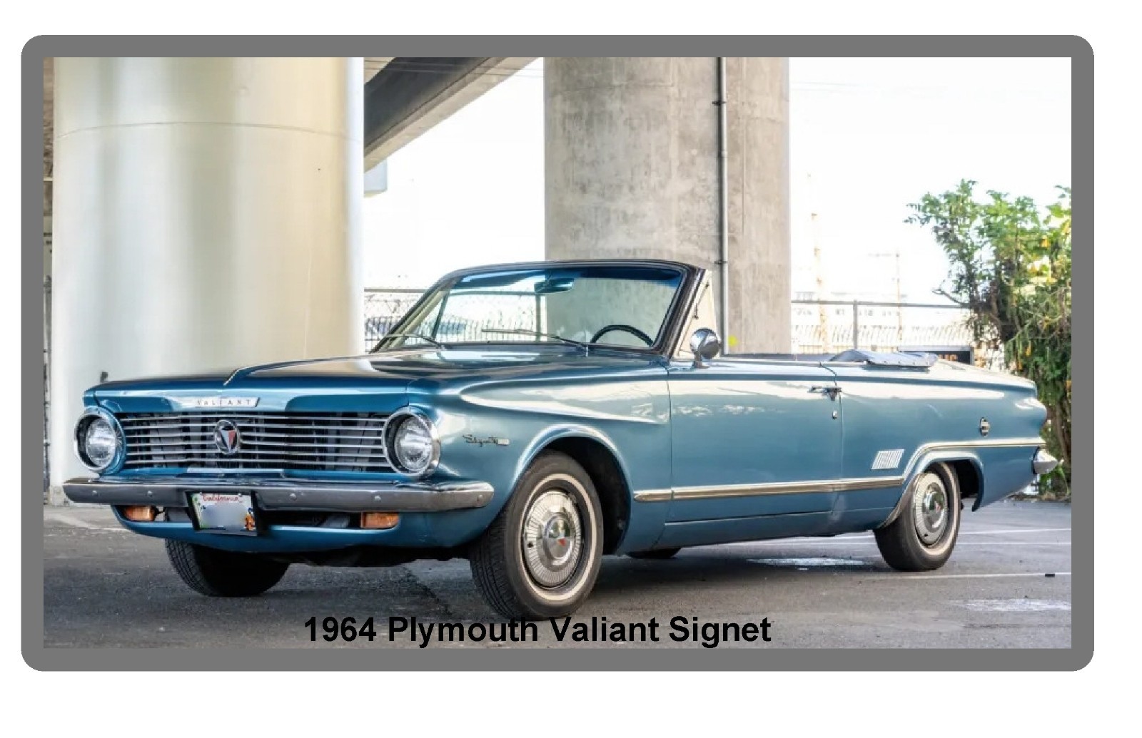 1964 Plymouth Valiant Signet Convertible Fridge Magnet 1964 Plymouth Valiant Signet Convertible Fridge Magnet