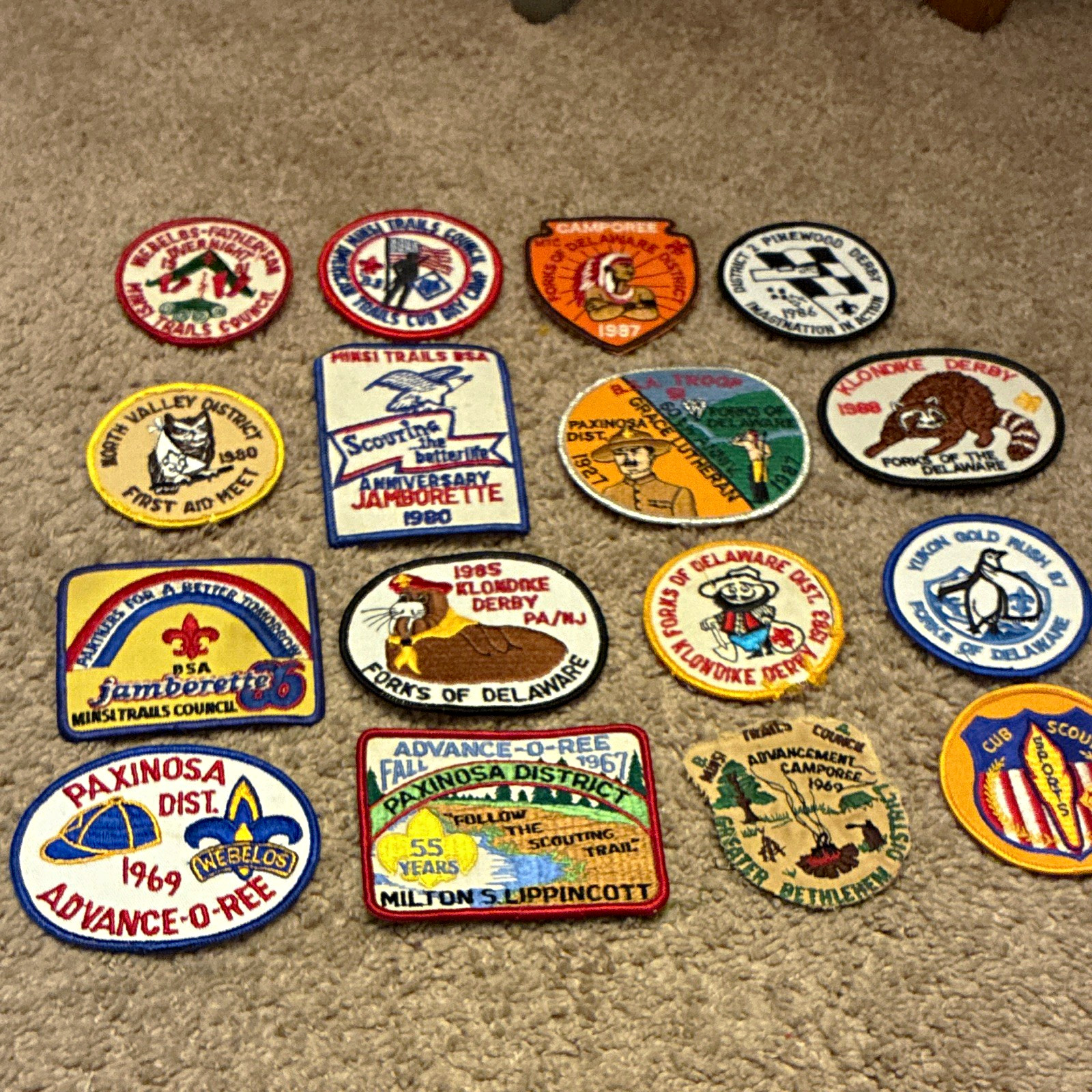 Vintage Boy Scouts Mixed Lot Minsi Trails Paxinosa Forks Patches 1967-1990 (16) Vintage Boy Scouts Mixed Lot Minsi Trails Paxinosa Forks Patches 1967-1990 (16)