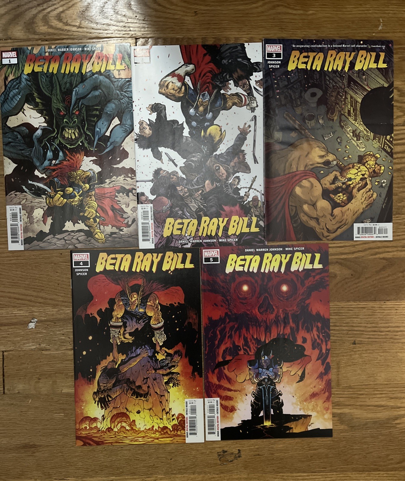 Beta Ray Bill 1-5 Complete Run Comic Lot Set Marvel Daniel Warren Johnson Beta Ray Bill 1-5 Complete Run Comic Lot Set Marvel Daniel Warren Johnson
