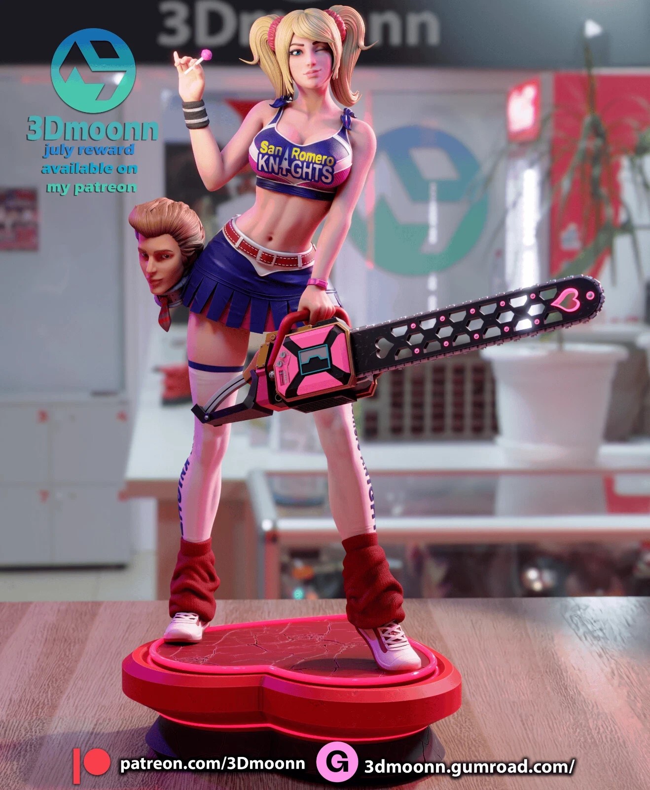 1:8 Juliet Starling Lollipop Chainsaw Fan Art UNPAINTED Resin Garage Kit