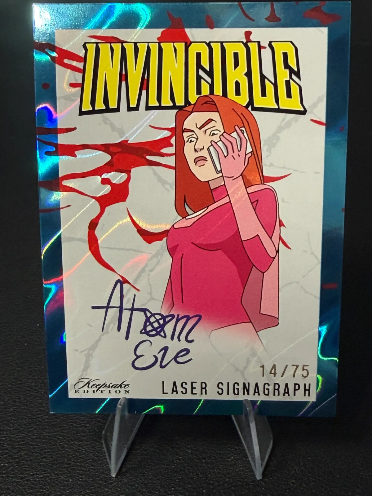2026 Invincible Atom Eve #322 Laser Signagraph 14/75 Free Pack Included 2026 Invincible Atom Eve #322 Laser Signagraph 14/75 Free Pack Included