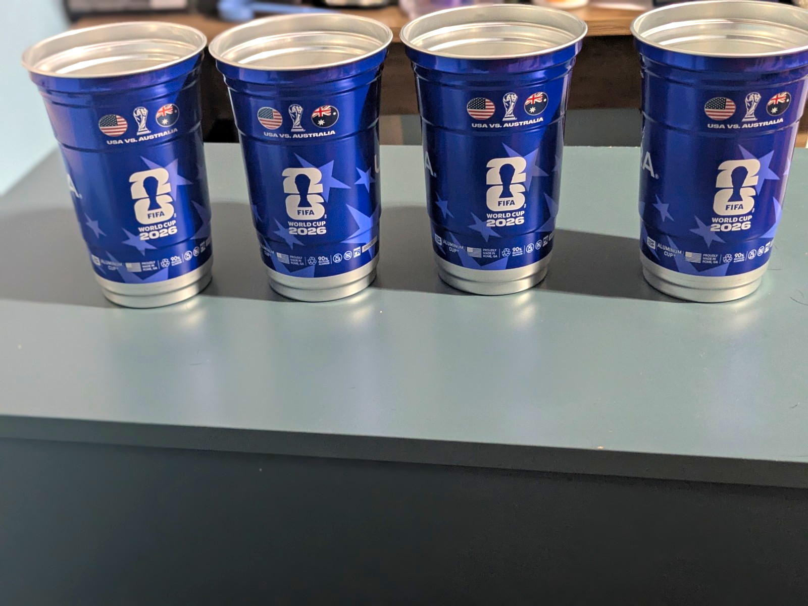 FIFA World Cup 2026 USA vs Australia Cup Set of 4 FIFA World Cup 2026 USA vs Australia Cup Set of 4