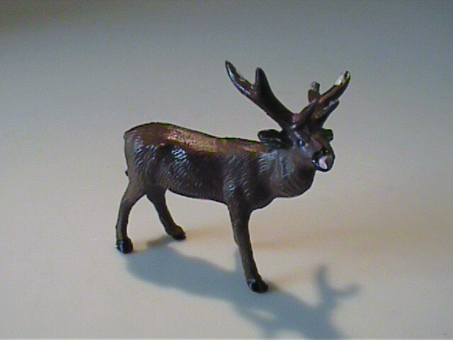 VINTAGE 1960\'S MINIATURE METAL TOY REINDEER - JAPAN VINTAGE 1960\'S MINIATURE METAL TOY REINDEER - JAPAN