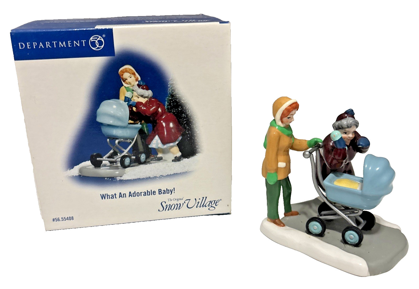 VTG Dept 56 Snow Village What An Adorable Baby #56.55408 Figurine Boxed VTG Dept 56 Snow Village What An Adorable Baby #56.55408 Figurine Boxed