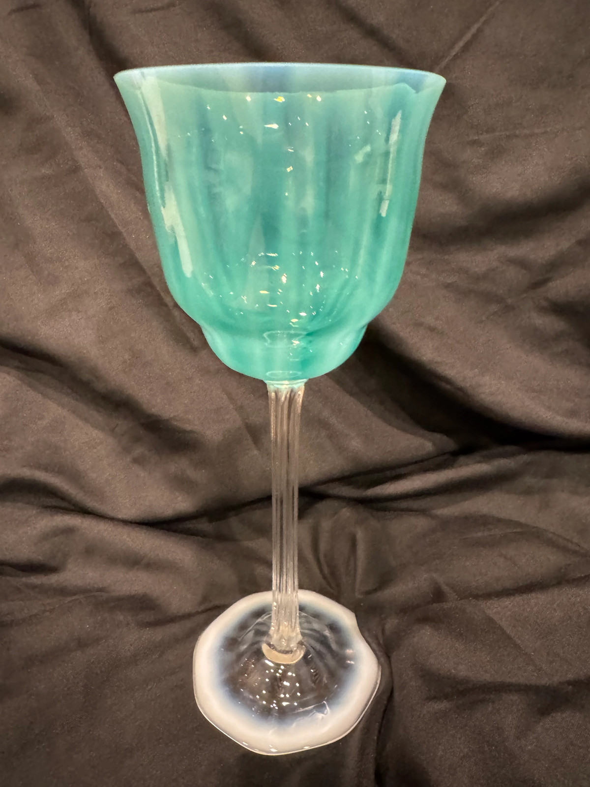 Pastel Opalescent Wine Glass by Louis Comfort Tiffany / Tiffany Studios Pastel Opalescent Wine Glass by Louis Comfort Tiffany / Tiffany Studios
